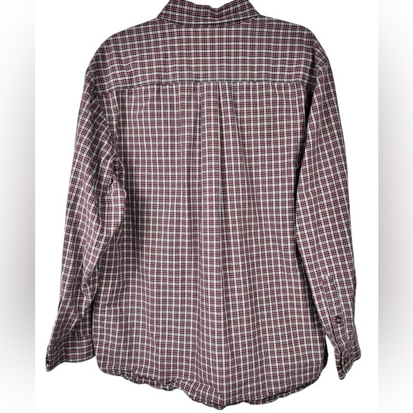 Carhartt plaid button down long sleeve shirt, XL, cotton, soft Work Shirt - Picture 7 of 7